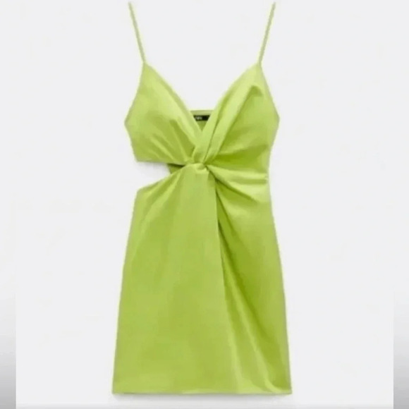 ZARA BODYCON DRESS WITH SIDE CUT OUT DETAIL - Picture 2 of 9